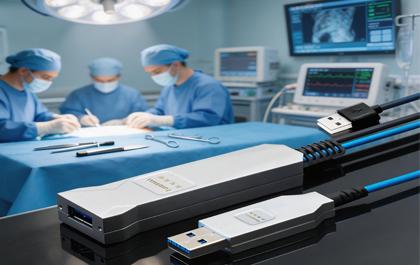 纯光线缆为医疗设备高抗干扰数据传输构建安全体系#DP AOC#HDMI